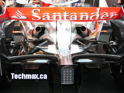 Intimidating look at the chimneys of the Mclaren F1 car
