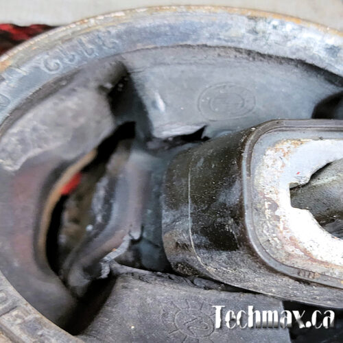 damaged BMW bushing